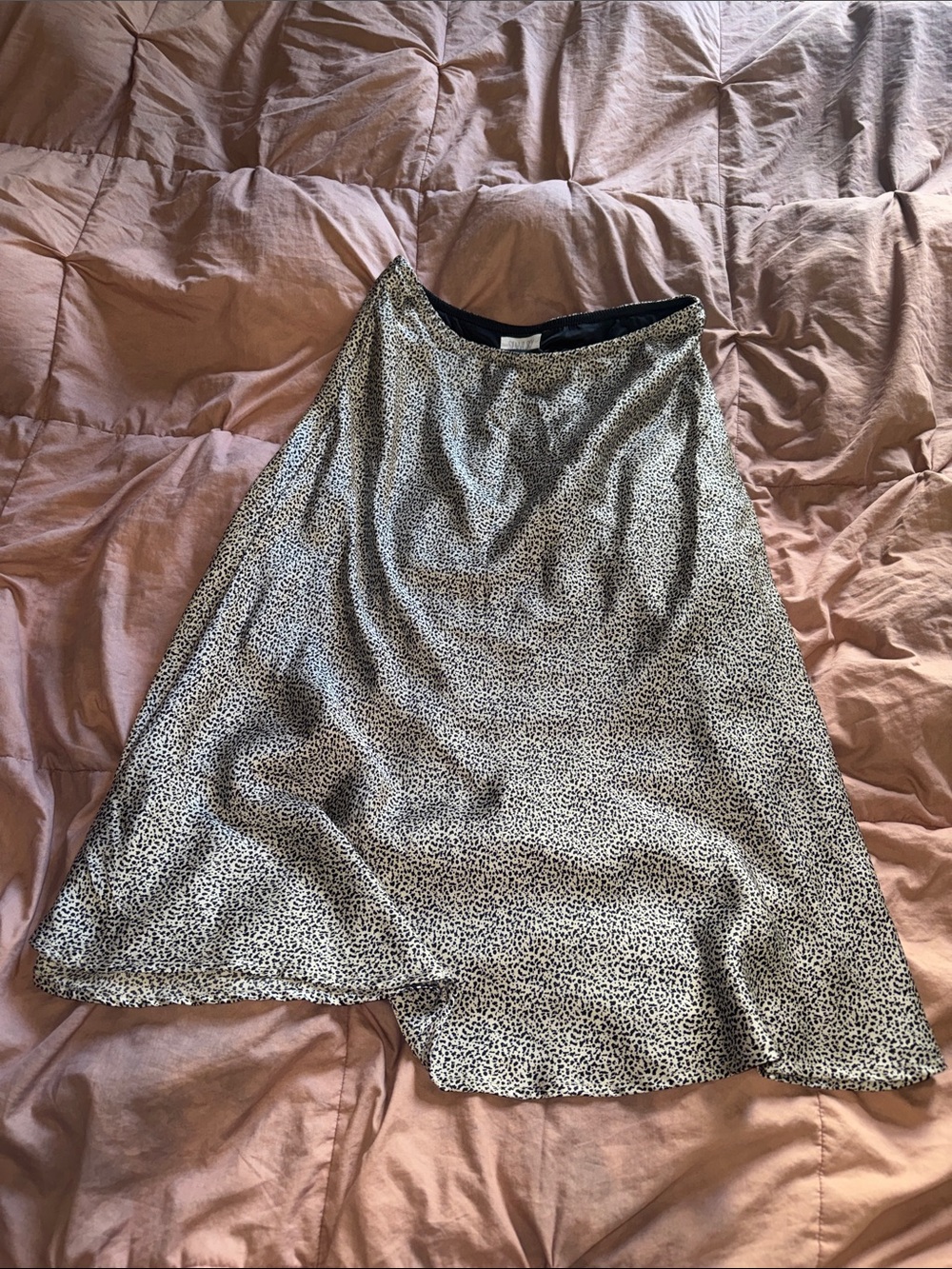 Sienna Sky Black and White Speckled A-Line Skirt